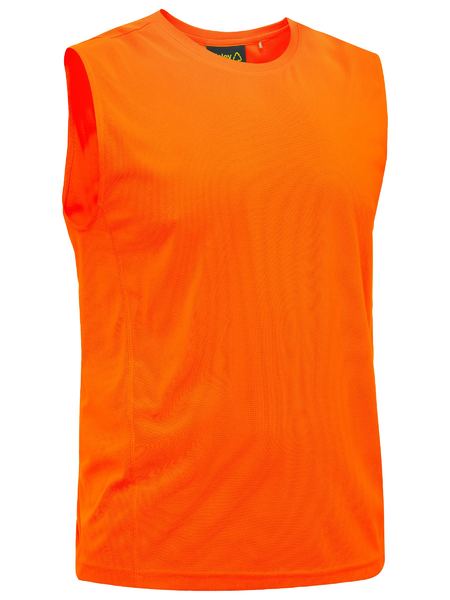 Recycled Hi Vis Muscle Tank BK0440