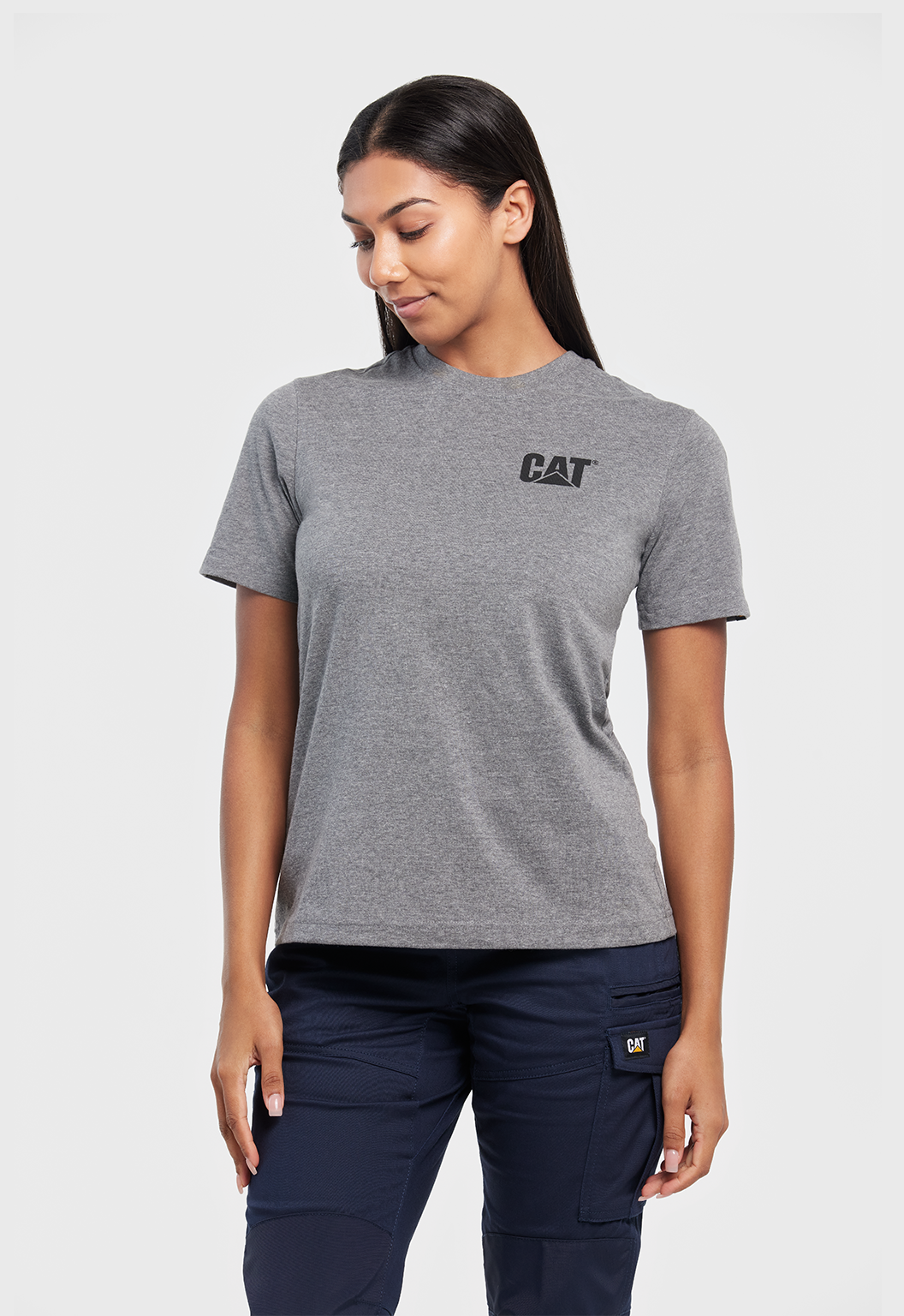CAT Women's S/S Trademark Tee 8010011