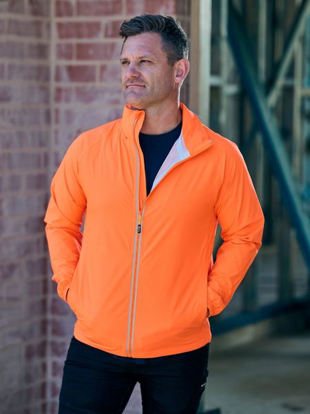 Men's Packable Lightweight Ripstop Rain Jacket BJ6707