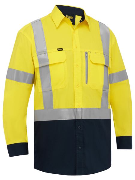 X Taped Hi Vis Stretch Cotton Shirt BS6176XT
