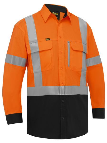 X Taped Hi Vis Stretch Cotton Shirt BS6176XT