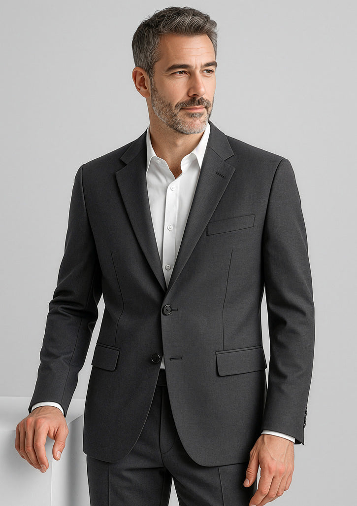 Men's Comfort Wool Stretch 2 Button Classic Jacket 84011