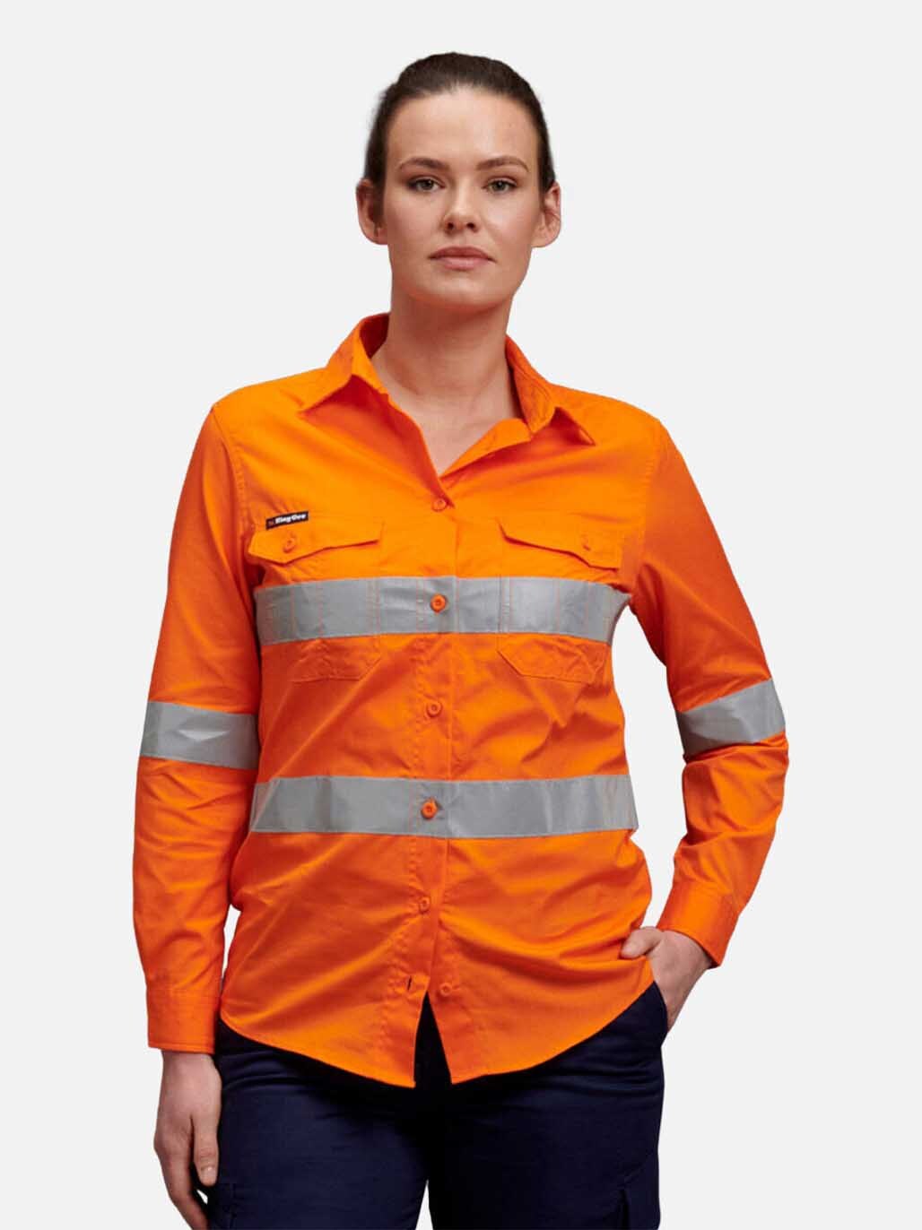 Women's Workcool 2 Hi Vis Reflective Work Shirt