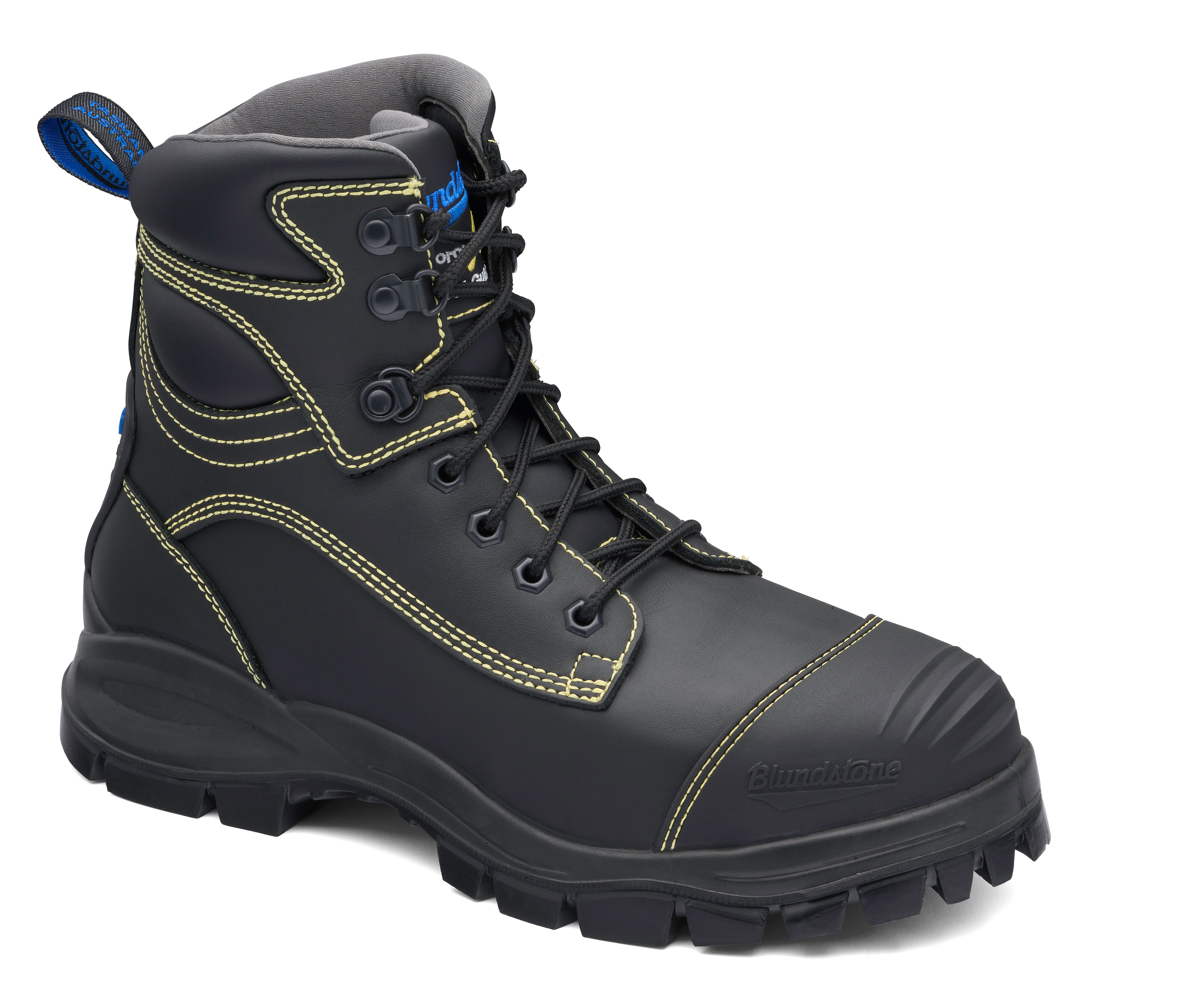 Blundstone Black Water Resistant Lace Up 150mm Safety Boot