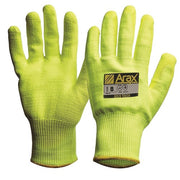 Pro Choice Arax Gold Hi-vis Yellow With Hi-vis Yellow PU Palm Minimum of 12 to Buy Each Size