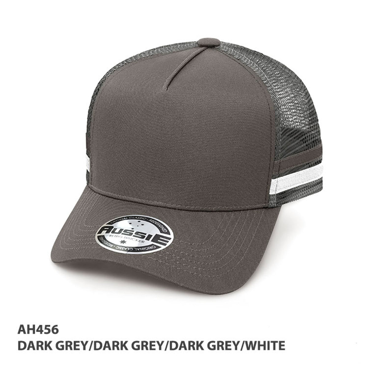 A-frame Striped Trucker Cap AH456
