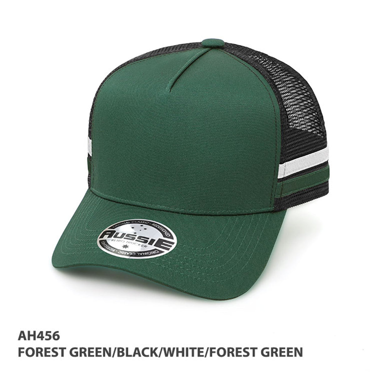 A-frame Striped Trucker Cap AH456