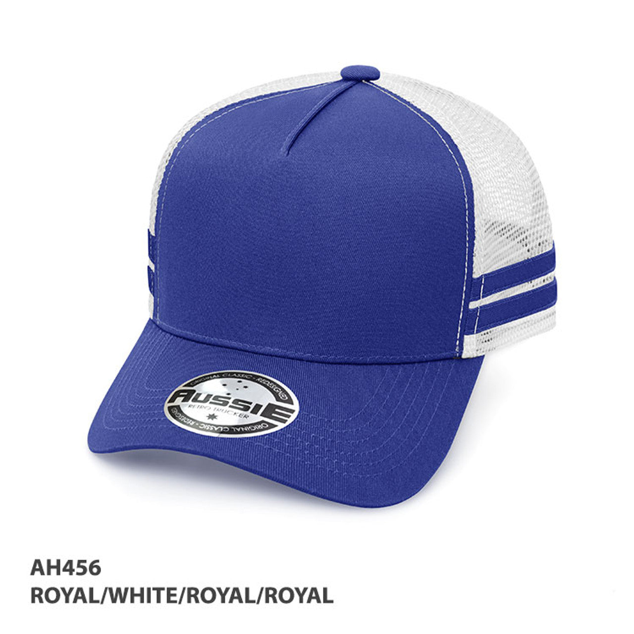 A-frame Striped Trucker Cap AH456