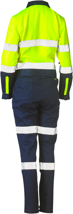 Women's Taped Hi Vis Cotton Drill Coverall