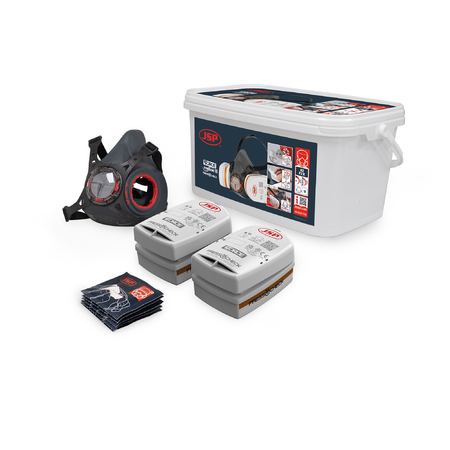 Force Typhoon 8 Half Mask Respirator Spray Painters Kit with A2P2 filters