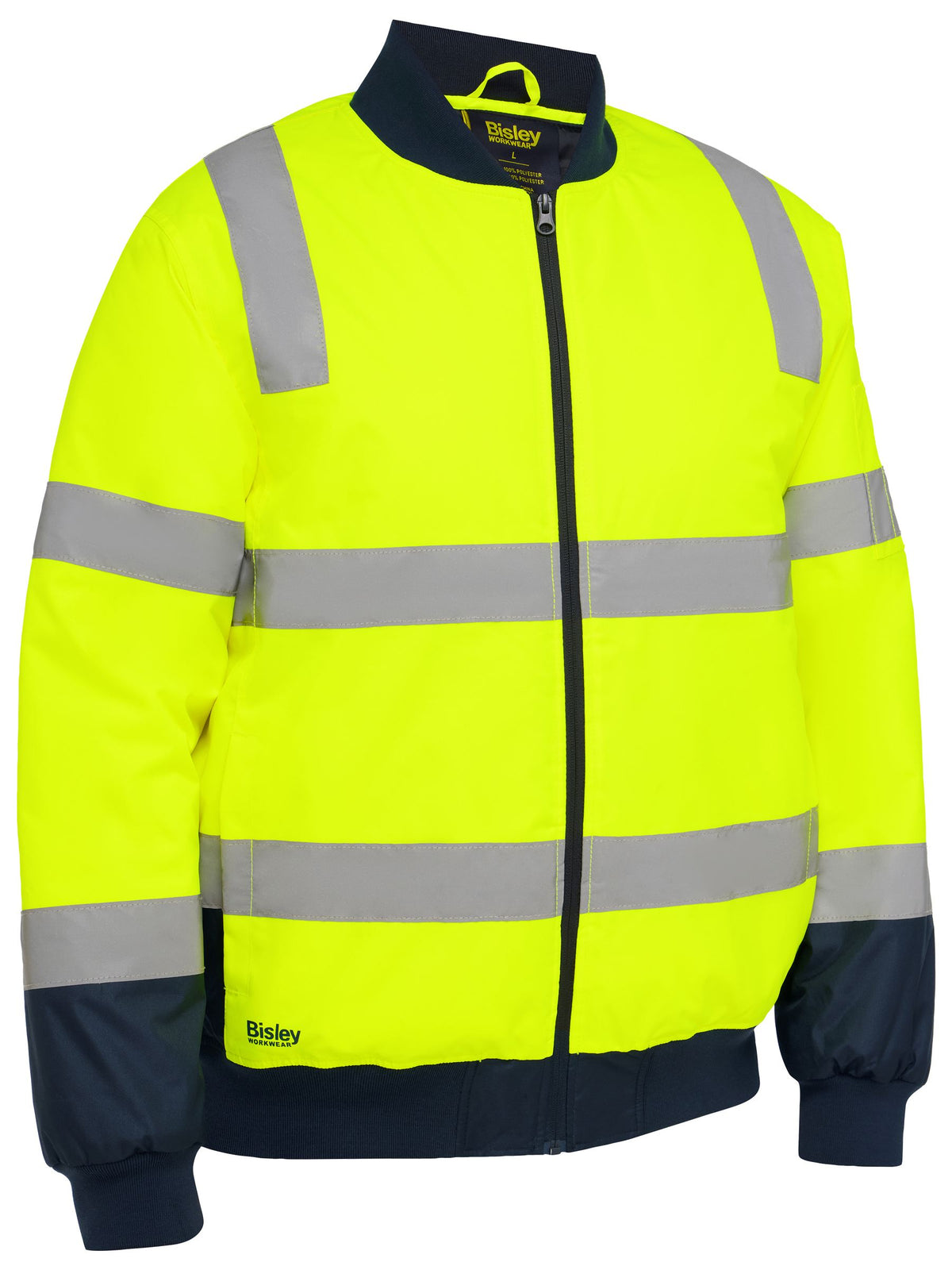 Taped Hi Vis Bomber Jacket with Padded Lining BJ6730T