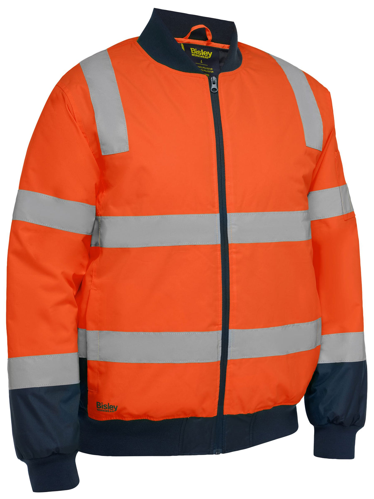 Taped Hi Vis Bomber Jacket with Padded Lining BJ6730T