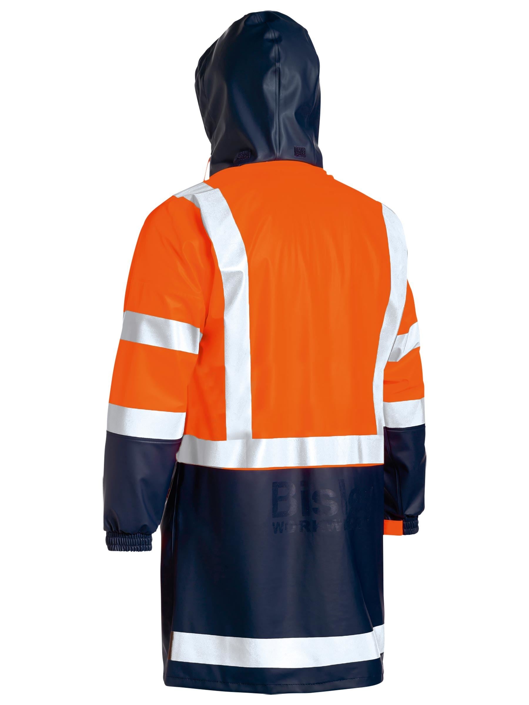 Bisley Taped Two Tone Hi Vis Stretch Pu Rain Coat
