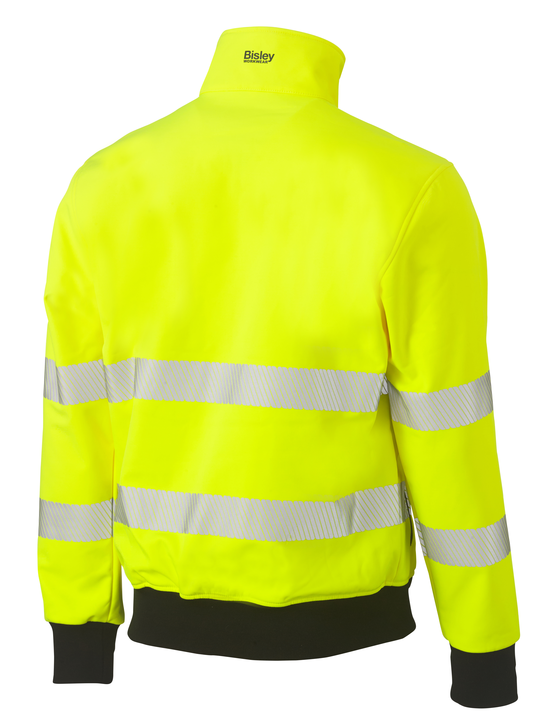 Taped Hi Vis Soft Shell Bomber Jacket