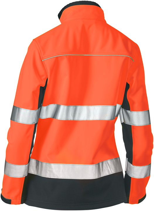 Women's Taped Two Tone Hi Vis Soft Shell Jacket
