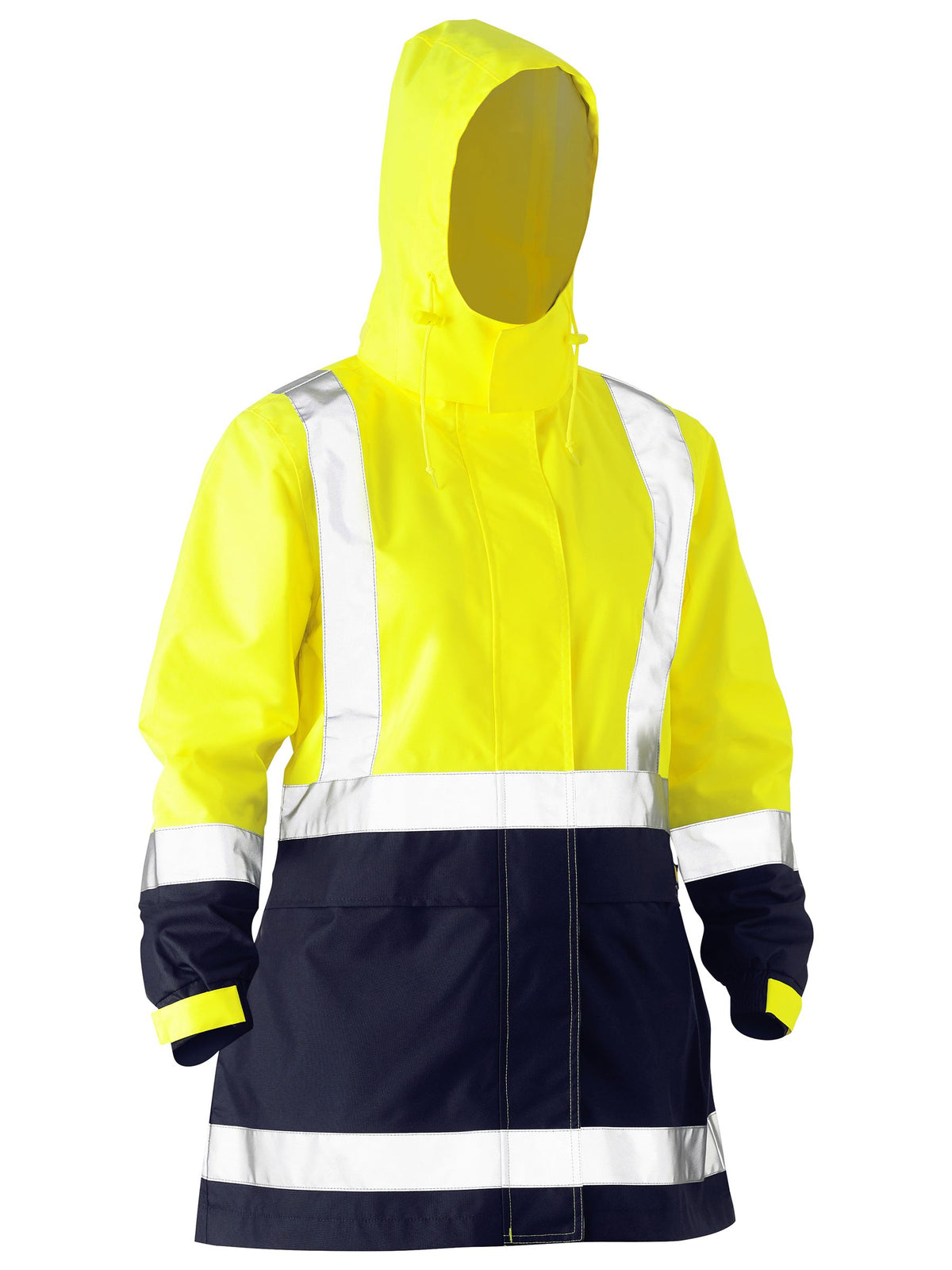 Women's H Taped Two Tone Hi Vis Rain Jacket BJL6966T