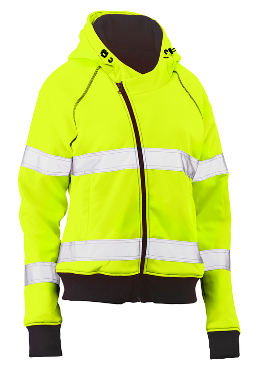 Women's Taped Hi Vis Fleece Hoodie