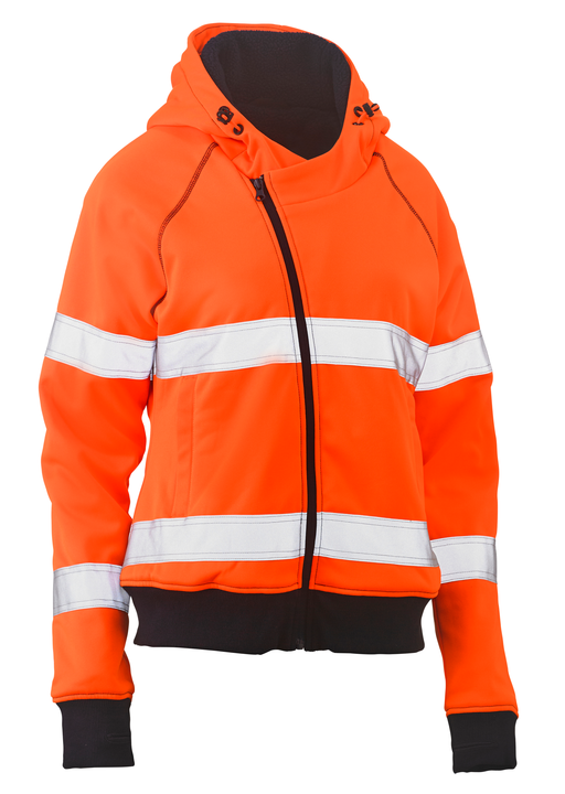 Women's Taped Hi Vis Fleece Hoodie