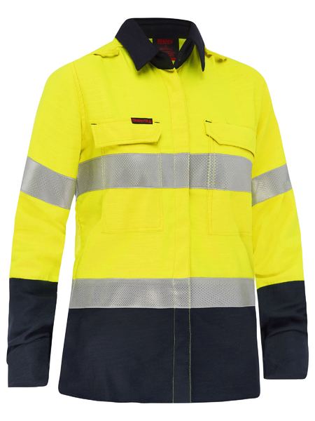 Apex 185 Women's Taped Hi Vis Fr Vented Shirt