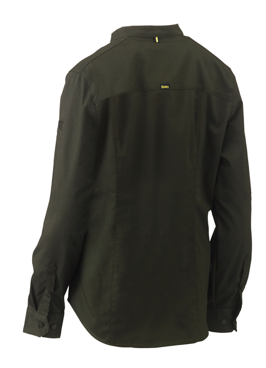 Women's Stretch V-neck Closed Front Shirt