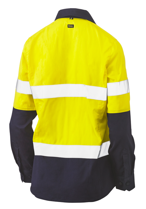 Women's Taped Hi Vis Stretch V-neck Shirt