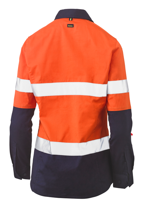 Women's Taped Hi Vis Stretch V-neck Shirt