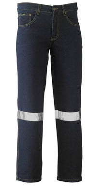Men's Stretch Denim Jeans W/tape