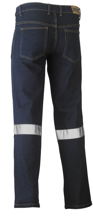 Men's Stretch Denim Jeans W/tape
