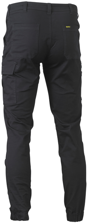 Stretch Cotton Drill Cargo Cuffed Pants