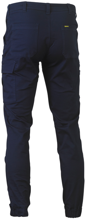 Stretch Cotton Drill Cargo Cuffed Pants