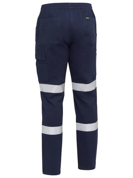 Taped Biomotion Stretch Cotton Drill Elastic Waist Cargo Pant