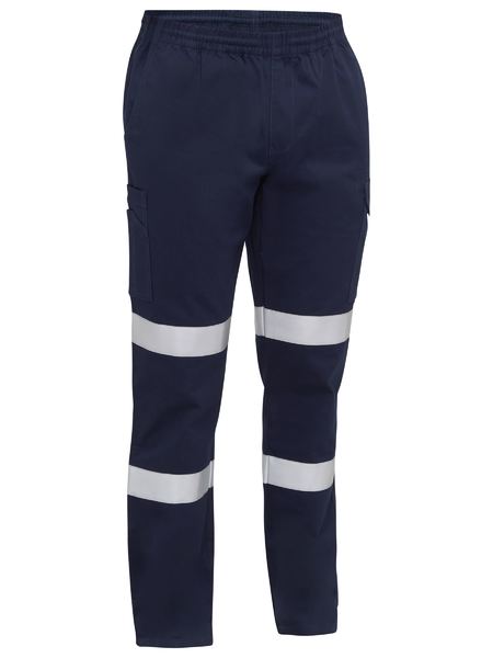 Taped Biomotion Stretch Cotton Drill Elastic Waist Cargo Pant
