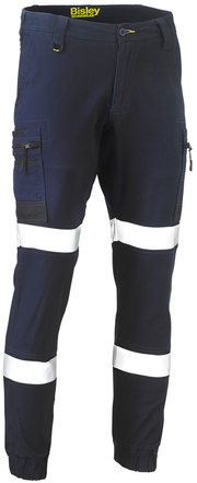 Flex And Move Stretch Denim Cargo Cuffed Pants