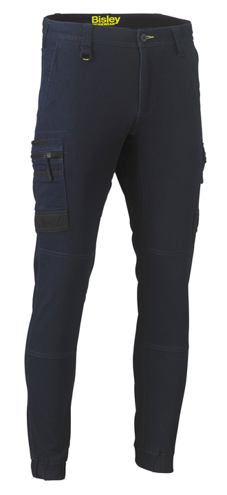 Flex And Move Stretch Denim Cargo Cuffed Pants