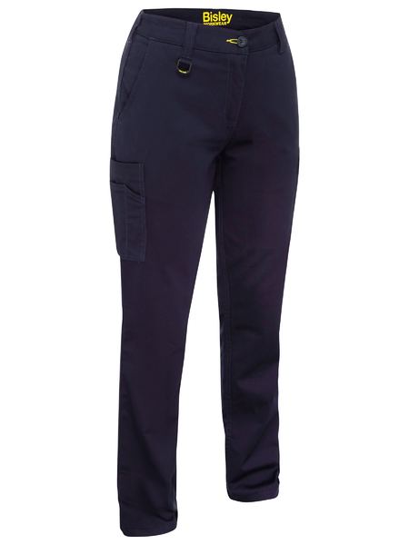 Trousers Ladies Cotton Drill Cargo Stretch BPLC6008