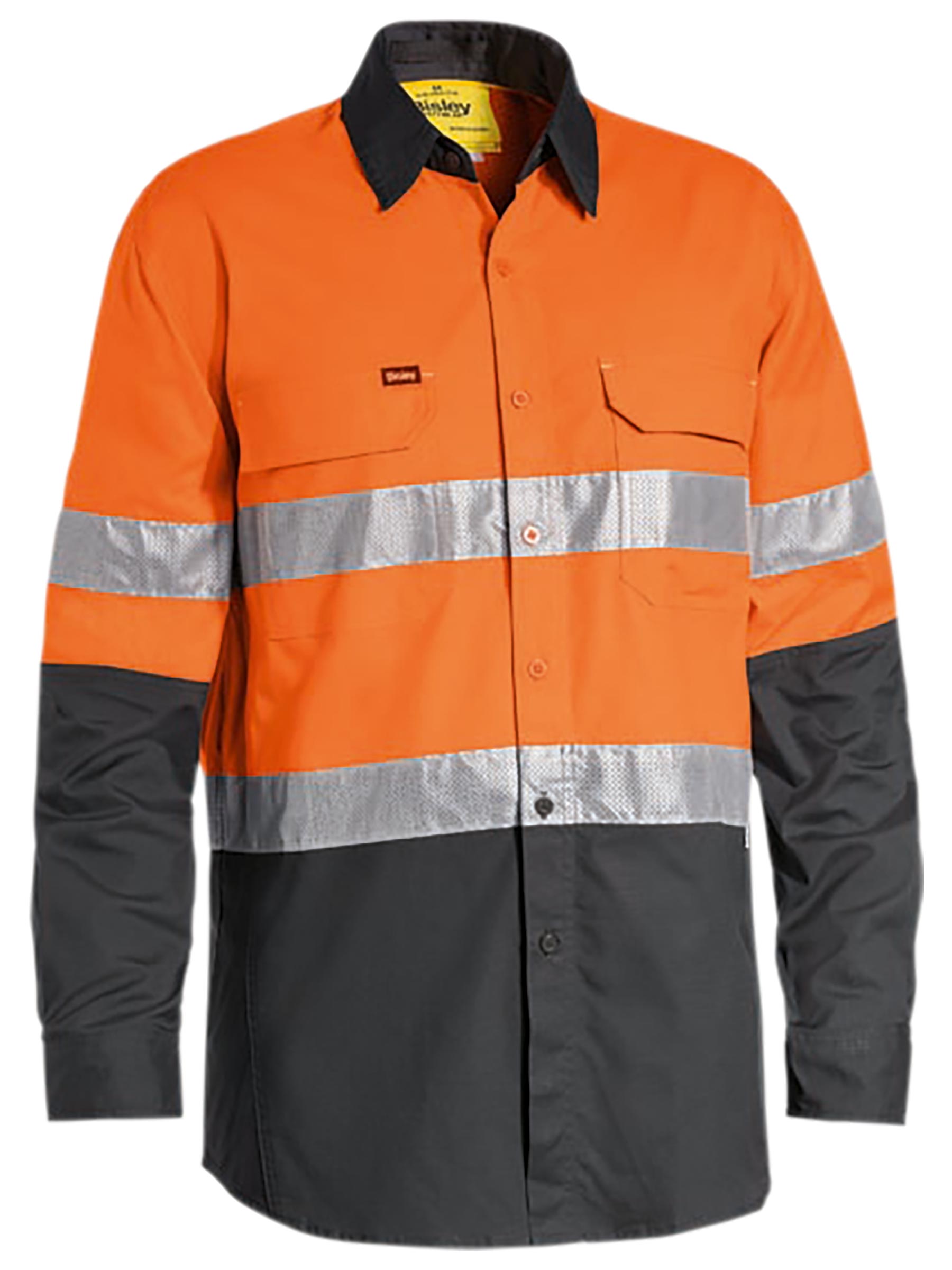 Bisley 3M Taped X Airflow Ripstop Hi Vis Shirt L/S
