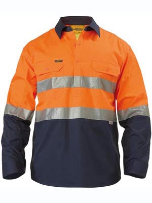 2 Tone Hi Vis Cool Lightweight Closed Front