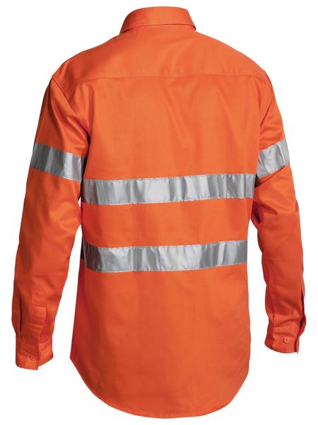 Bisley Taped Hi Vis Cloced Front Shirt