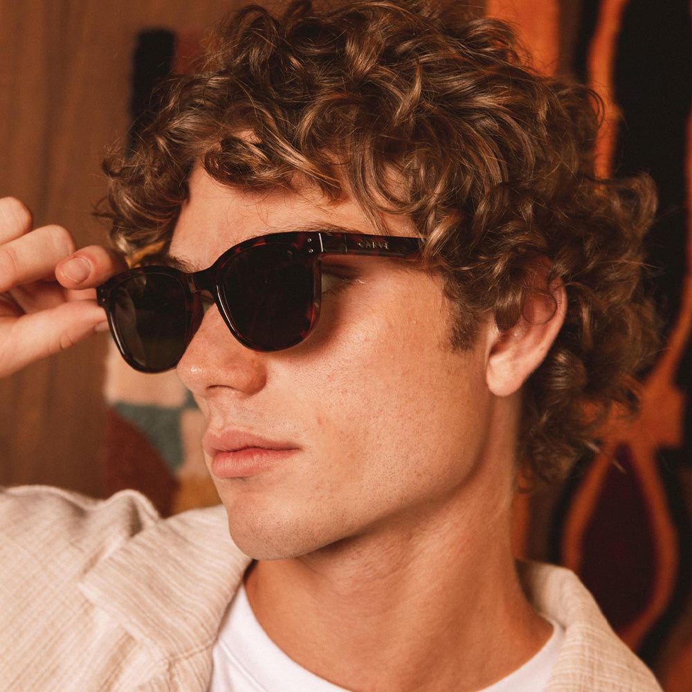 Homeland Gloss Tort Frame With Green Polarized Lens 3450