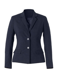 Stretch Wool Blend 2 Button Mid Length Jacket