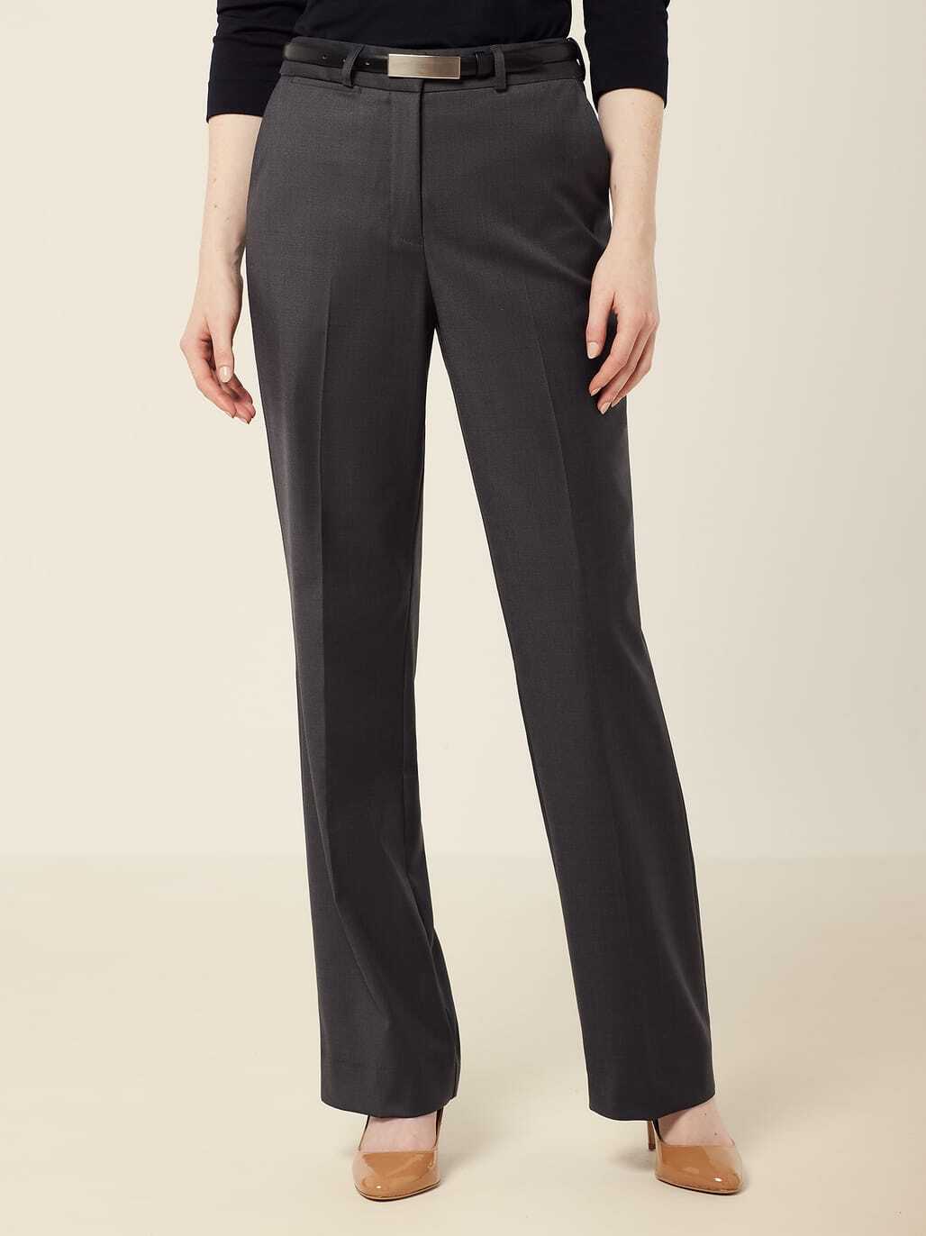 Wool Blend Twill Secret Waist Regular Fit Pant