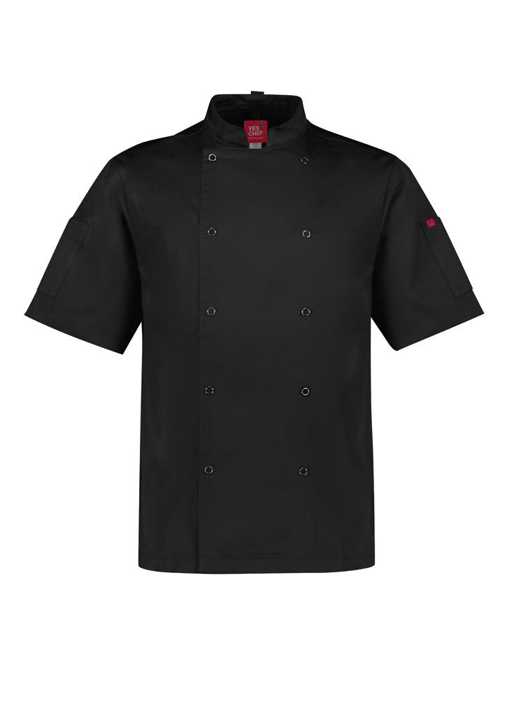 Zest Mens Short Sleeve Chef Jacket CH232MS