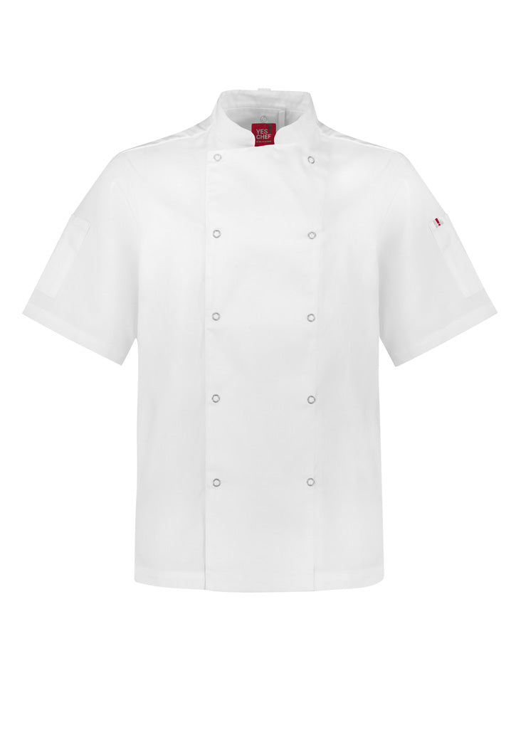 Zest Mens Short Sleeve Chef Jacket CH232MS