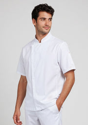 Alfresco Mens Short Sleeve Chef Jacket CH330MS