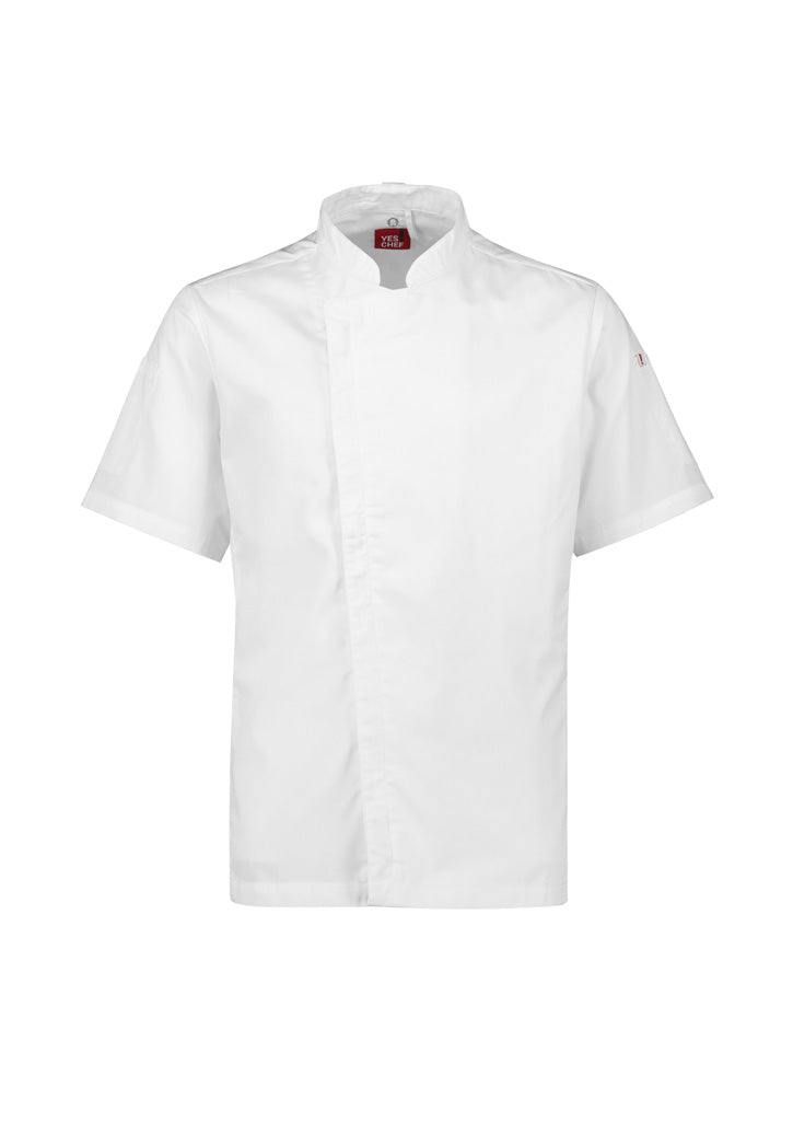 Alfresco Mens Short Sleeve Chef Jacket CH330MS