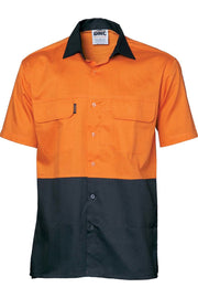 DNC Hi Vis 3 Way Cool-breeze Cotton Shirt - Short Sleeve