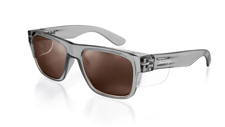 Fusions Graphite Frame Brown Polarised Lens