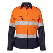 Torrent HRC2 Ladies Hi Vis Two Tone Open Front Shirt With Gusset Sleeves And Fr Reflective Tape