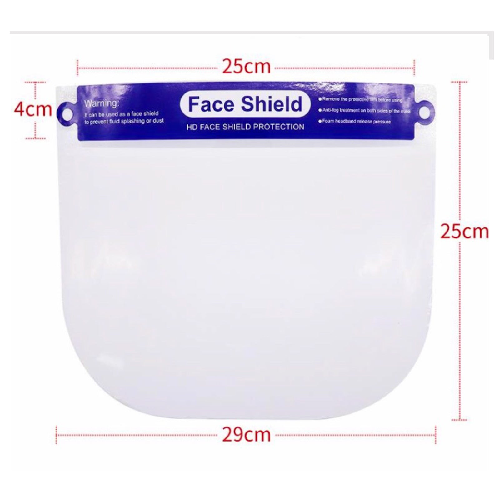 Disposable Clear Face Shield