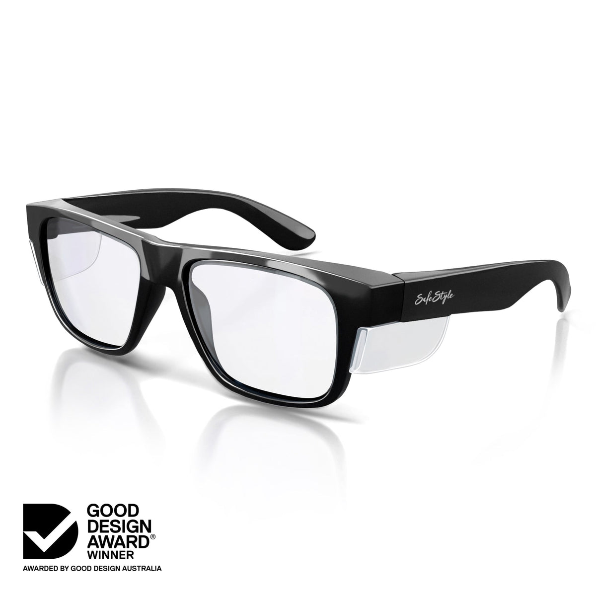 Fusions Black Frame Clear Lens FBC100